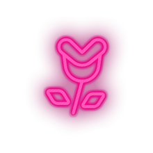 Charger l&#39;image dans la galerie, pink video game flower enemy led neon factory