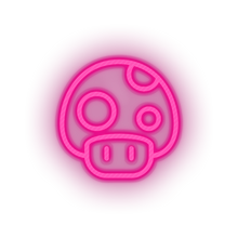 Charger l&#39;image dans la galerie, pink video game mario mushroom 1 led neon factory
