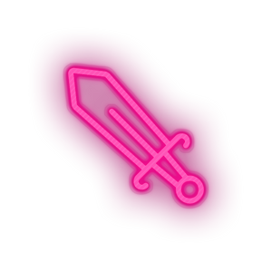 pink video game sword led neon factory
