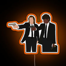 Charger l&#39;image dans la galerie, Vincent and Jules from Pulp Fiction RGB neon sign orange