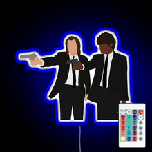 Charger l&#39;image dans la galerie, Vincent and Jules from Pulp Fiction RGB neon sign remote