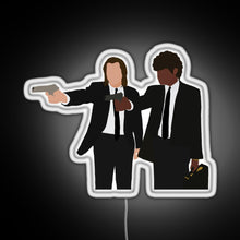 Charger l&#39;image dans la galerie, Vincent and Jules from Pulp Fiction RGB neon sign white 