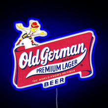 Charger l&#39;image dans la galerie, Vintage Old German Beer Logo RGB neon sign blue