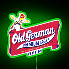 Charger l&#39;image dans la galerie, Vintage Old German Beer Logo RGB neon sign green