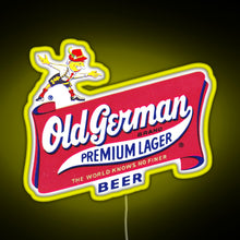 Charger l&#39;image dans la galerie, Vintage Old German Beer Logo RGB neon sign yellow
