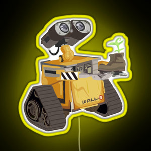 WALL E RGB neon sign yellow