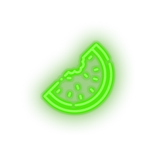 Charger l&#39;image dans la galerie, green water_melon led beach fruit fruit slice holiday summer vacation watermelon neon factory