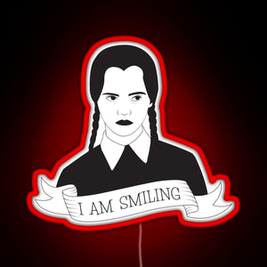 Wednesday Addams RGB neon sign red