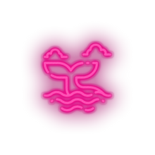 Charger l&#39;image dans la galerie, pink whale led animal beach holiday summer tail vacation whale neon factory