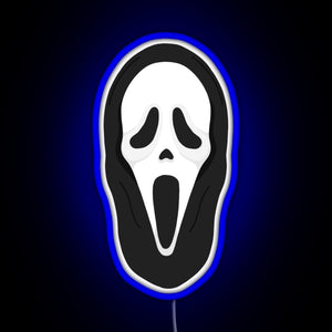 What s your favourite scary movie RGB neon sign blue