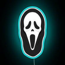 Charger l&#39;image dans la galerie, What s your favourite scary movie RGB neon sign lightblue 