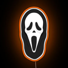 Charger l&#39;image dans la galerie, What s your favourite scary movie RGB neon sign orange