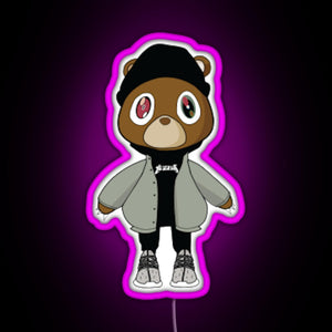 yeezy bear RGB neon sign  pink