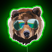 Charger l&#39;image dans la galerie, Yellowstone National Park Travel Bear RGB neon sign green