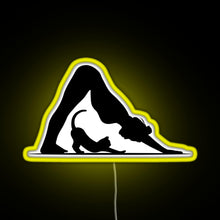 Charger l&#39;image dans la galerie, Yoga Cat RGB neon sign yellow