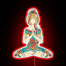 Charger l&#39;image dans la galerie, Yoga Girl RGB neon sign red