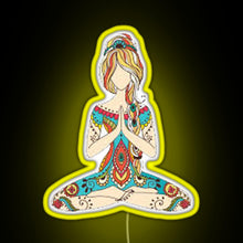 Charger l&#39;image dans la galerie, Yoga Girl RGB neon sign yellow