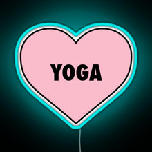 Charger l&#39;image dans la galerie, Yoga Love RGB neon sign lightblue 