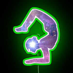 Yoga RGB neon sign green