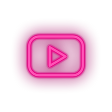 Charger l&#39;image dans la galerie, pink youtube social network brand logo led neon factory