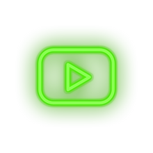 Charger l&#39;image dans la galerie, green youtube social network brand logo led neon factory