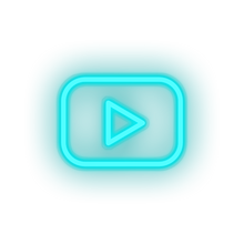 Charger l&#39;image dans la galerie, ice_blue youtube social network brand logo led neon factory